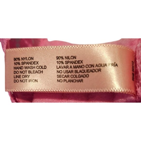 Juicy Couture Intimates Size 42D Pink Lace Sexy Pushup Underwire Bra Charm Clasp - Picture 6 of 9